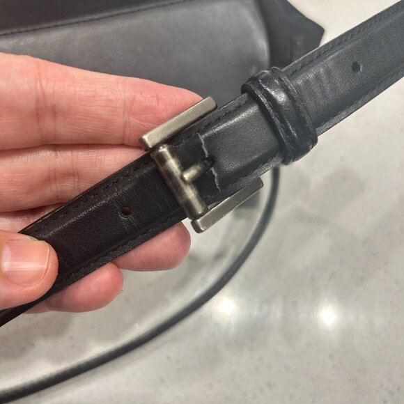 Coach Vintage Mercer Nylon & Leather Backpack Black Travel Bag Lightweight - Picture 6 of 9